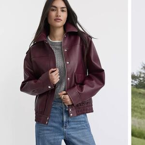 NWT Loft Faux Leather Jacket